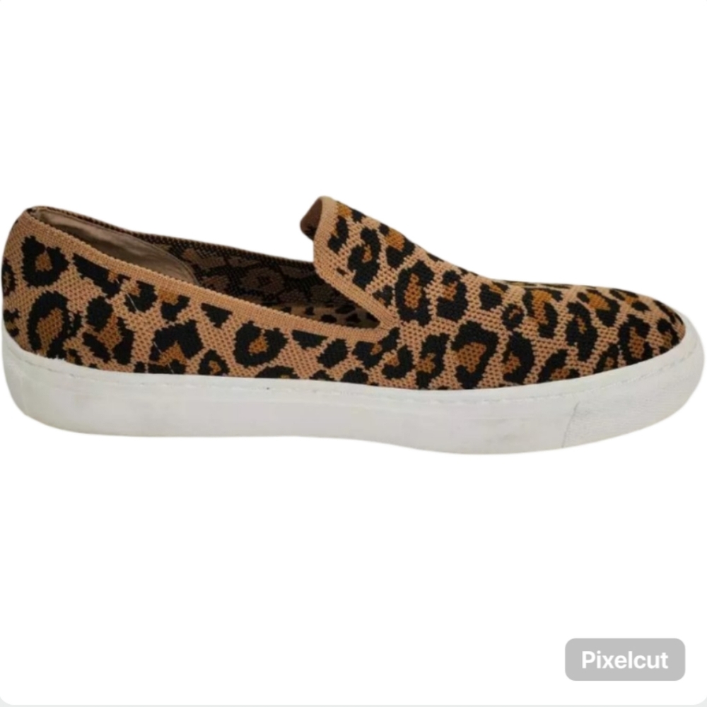 Steven by Steve Madden Kelsea Leopard Print Slip-On Sneakers Size 8.5 - Picture 6 of 10